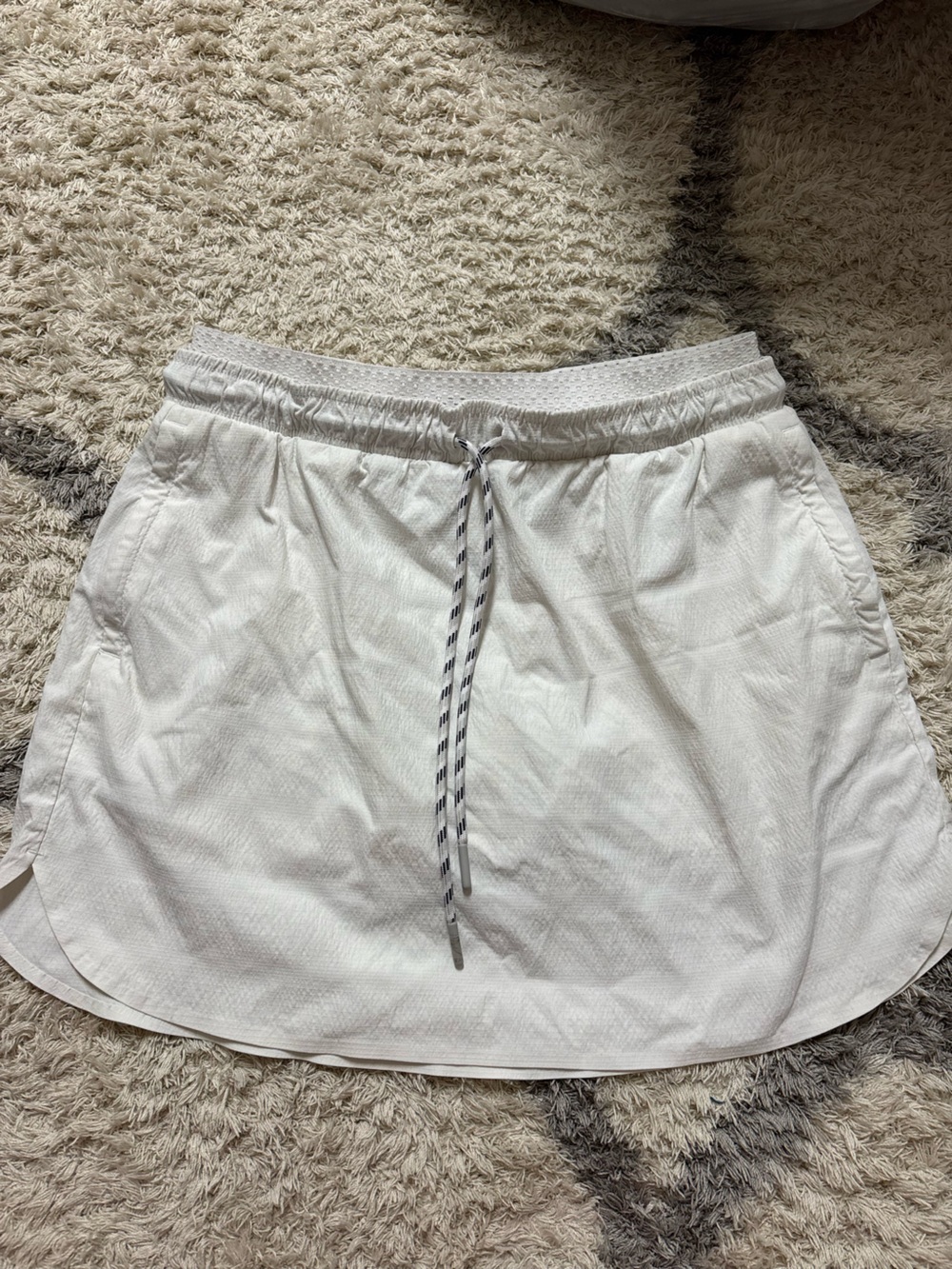 Women's White Drawstring Athleta Skort